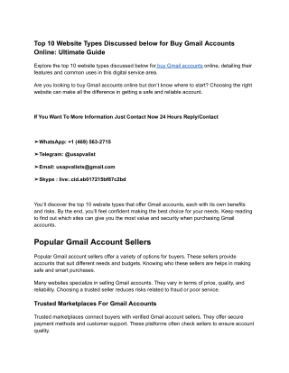 Top 10 Website Types Discussed below for Buy Gmail Accounts Online_ Ultimate Guide (1)