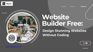 Website Builder Free to Start, Professional to Scale | Webydo
