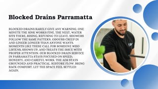 Blocked Drains Parramatta | Fast Local Drain Specialists | Reliable Drain Cleari