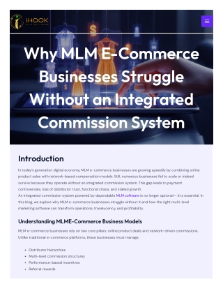 Why MLM E-Commerce Businesses Struggle Without an Integrated Commission System