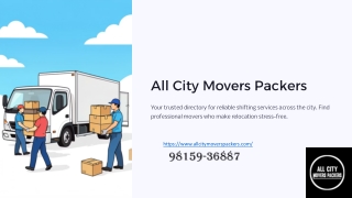 All City Movers Packers – Reliable Shifting Service Directory in Zirakpur
