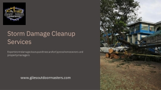 Storm Damage Cleanup Services by Giles Outdoor Masters