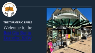 Best Gin Bar in Dee Why NSW Australia Cocktails Bar near Beach The Turmeric Table