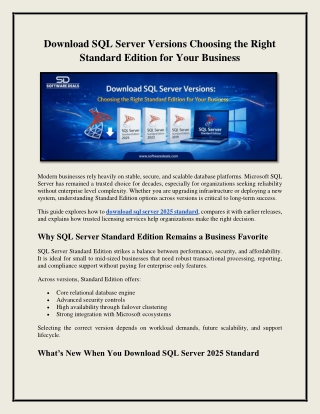 Choosing the Right Standard Edition for Your Business