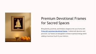 Premium Devotional Frames for Home & Gifting _ Prima Art