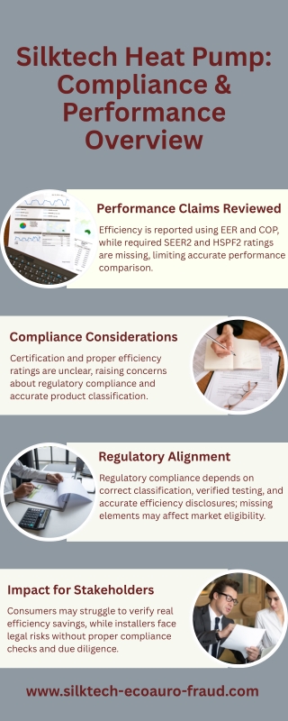 Silktech Heat Pump Compliance & Performance Overview