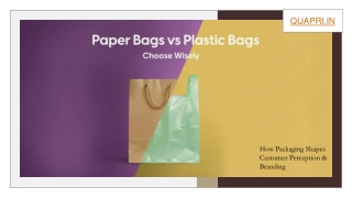Paper Bags vs Plastic Bags PPT