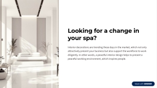 Enhance Your Business Performance with Amazing Spa Interior Design in Dubai