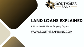 Land Loans Explained A Complete Guide for Property Buyers
