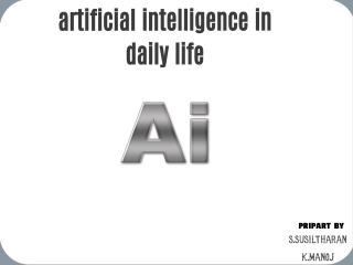 artificial intelligence in daily life