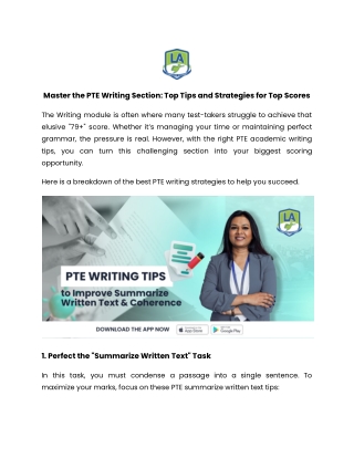 Master the PTE Writing Section_ Top Tips and Strategies for Top Scores