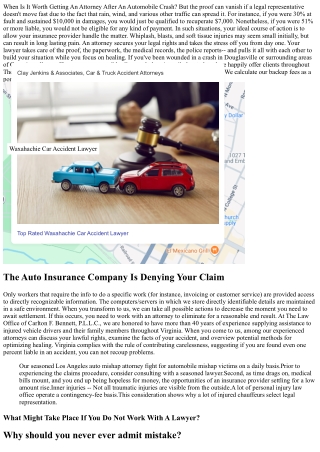 Do I Really Require An Attorney After A Vehicle Accident In Virginia?