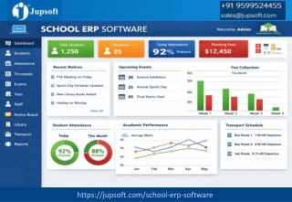 School ERP Software In India-Jupsoft