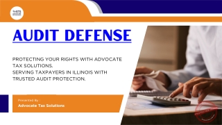 Audit Defense Services You Can Trust