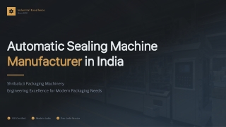 Automatic Sealing Machine Manufacturer in India – Shribala Ji Packaging Machinery