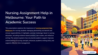 Nursing Assignment Help Melbourne: Academic Support for Nursing Students