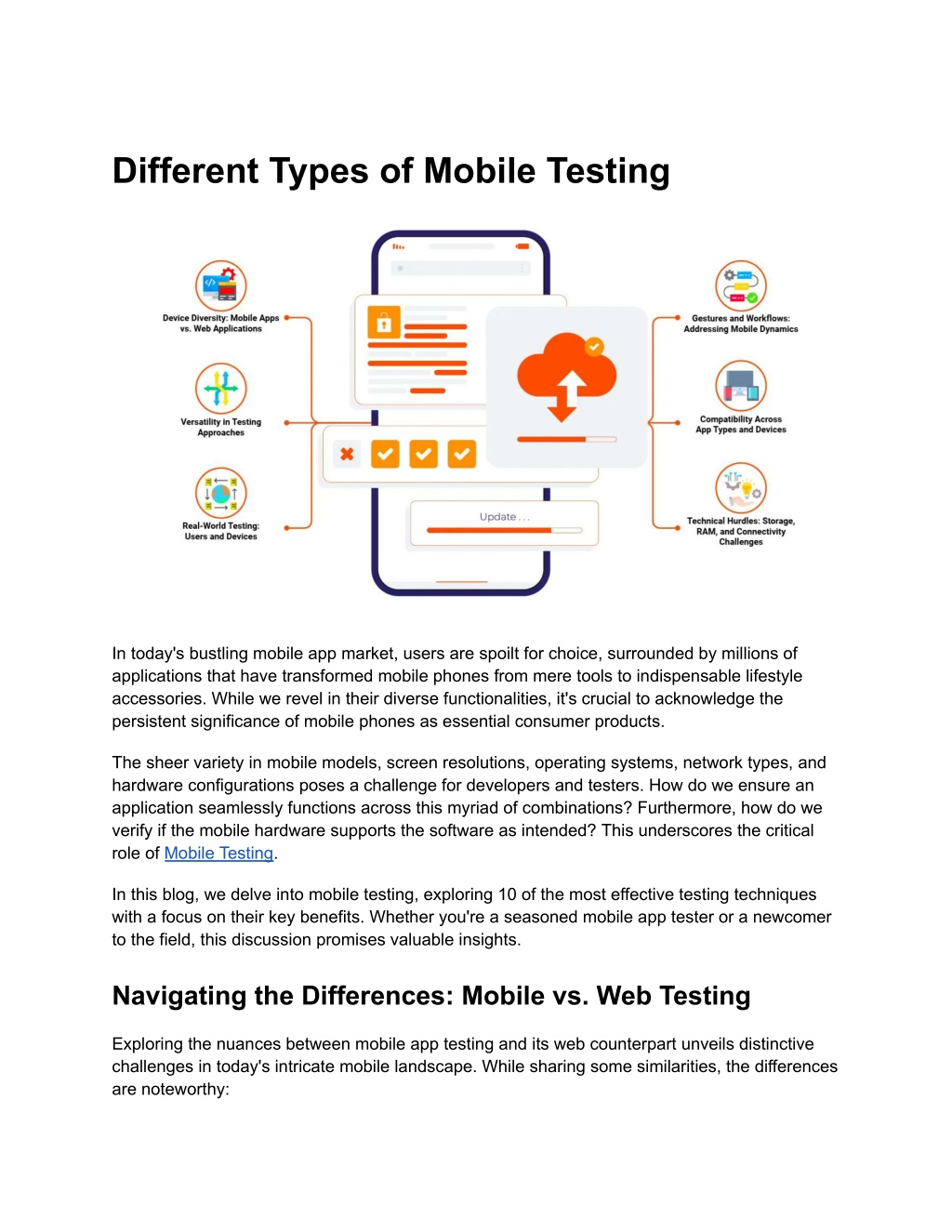 PPT - Different Types of Mobile Testing PowerPoint Presentation, free ...