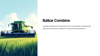 Tractor Mounted Combine Harvester for Efficient Farming - Balkar Combines