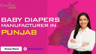 Baby Diapers Manufacturer In Punjab