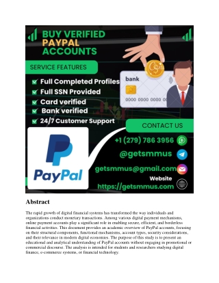 Buy Verified PayPal Accounts