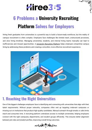 6 Problems a University Recruiting Platform Solves for Employers