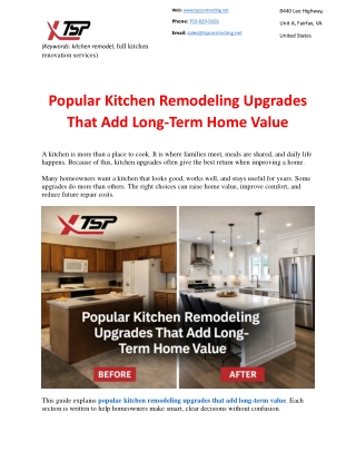 Popular Kitchen Remodeling Upgrades That Add Long-Term Home Value
