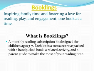 Bookworm Central Literacy Programs Booklings