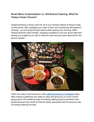 Smart Menu Customization vs. Old-School Catering_ What Do Today’s Hosts Choose_