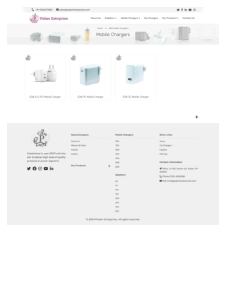 30W Mobile Charger Manufacturers | Padam Enterprises