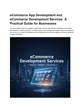 eCommerce Development Services - Google Docs