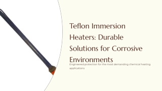 Teflon Immersion Heaters_ Durable Solutions for Corrosive Environments