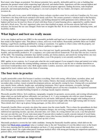 Understanding Highest and Best Use in Property Appraisal