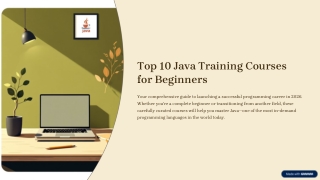top 10 java training courses for beginners