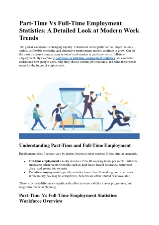 Part-Time Vs Full-Time Employment Statistics