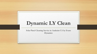 Solar Panel Cleaning Service in Anaheim CA by Evans Dynamics