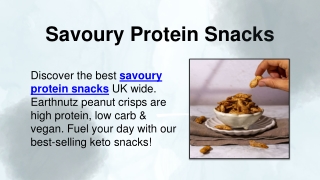 Savoury Protein Snacks
