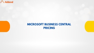 Microsoft Business Central Pricing