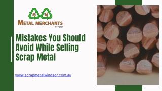 Mistakes You Should Avoid While Selling Scrap Metal