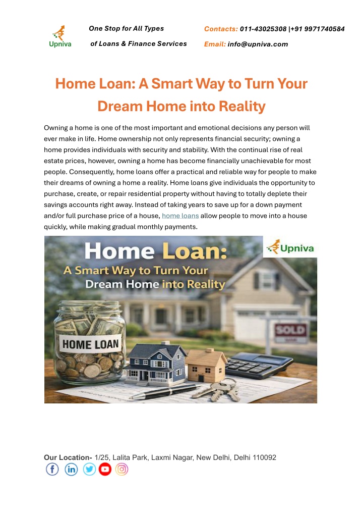 PPT - Home Loan: A Smart Way to Turn Your Dream Home into Reality ...