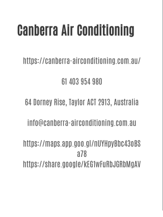 Canberra Air Conditioning