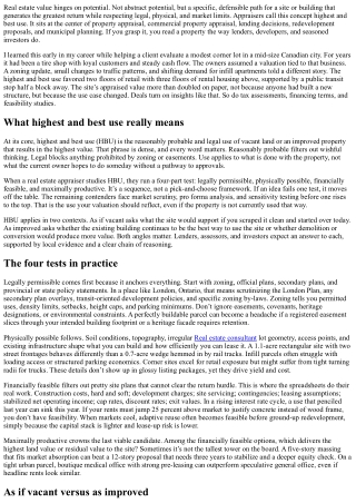 Understanding Highest and Best Use in Property Appraisal