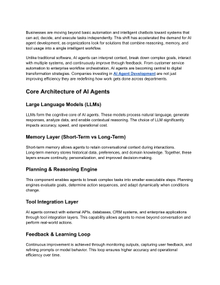 AI Agent Development_ Tools, Infrastructure, and Integration Methods