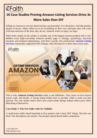 10 Case Studies Proving Amazon Listing Services Drive 3x More Sales than DIY