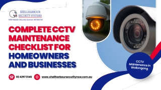 The Complete CCTV Maintenance Checklist for Homeowners and Businesses