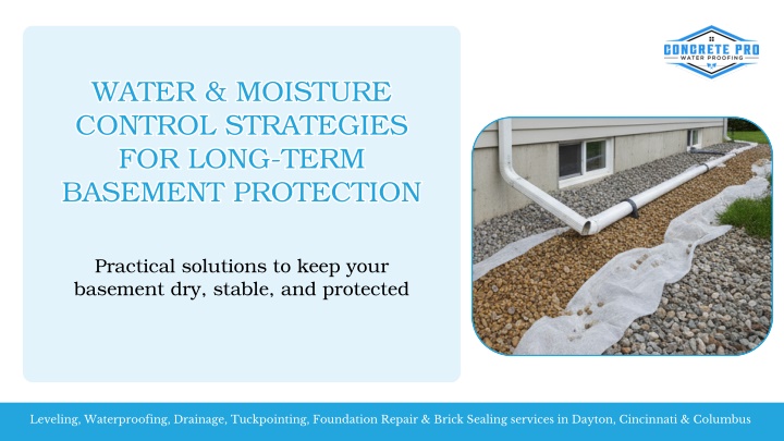 Photo inspiration: Fresh Look at Ppt Water Moisture Control Strategies For Long Term Basement