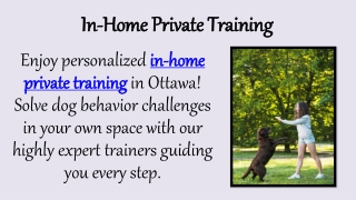 In-Home Private Training