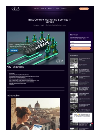 Best content marketing services in europe