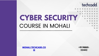 Best Cyber Security Course in Mohali | Ethical Hacking Training - techcadd