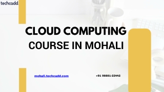 Best AWS Cloud Computing Course in Mohali | Amazon Web Services Training - techc