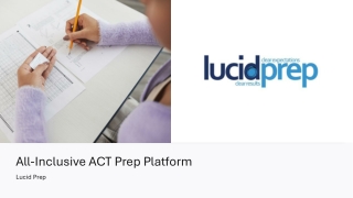 All-Inclusive ACT Prep Platform